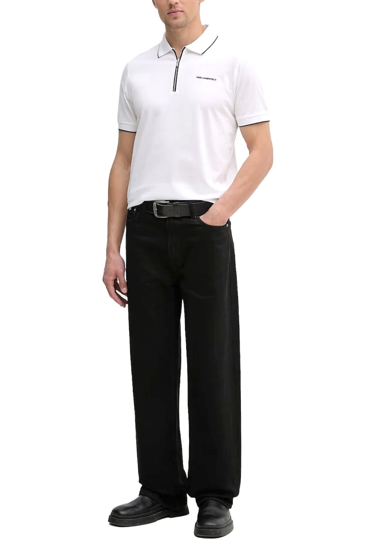 Men's Polo Shirts Karl Lagerfeld White