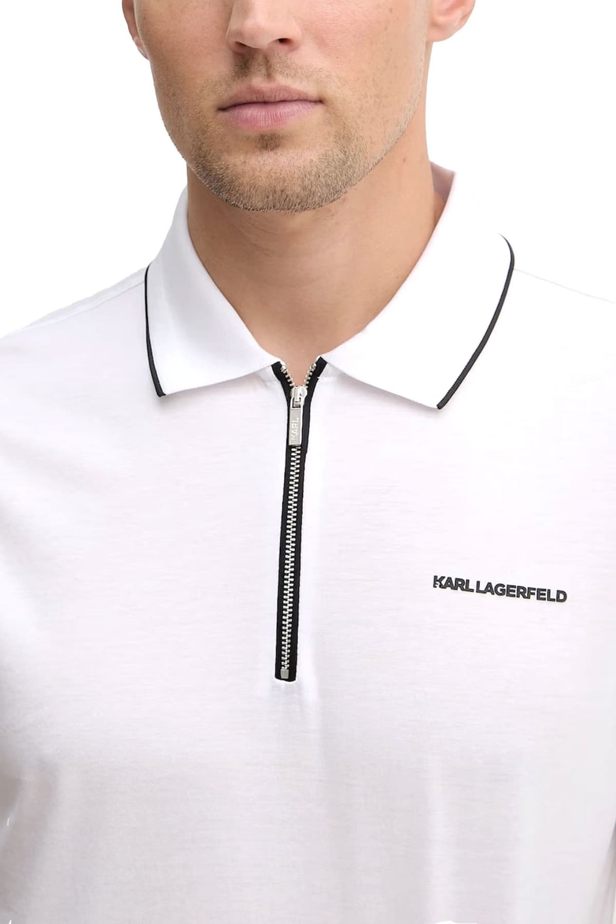 Men's Polo Shirts Karl Lagerfeld White