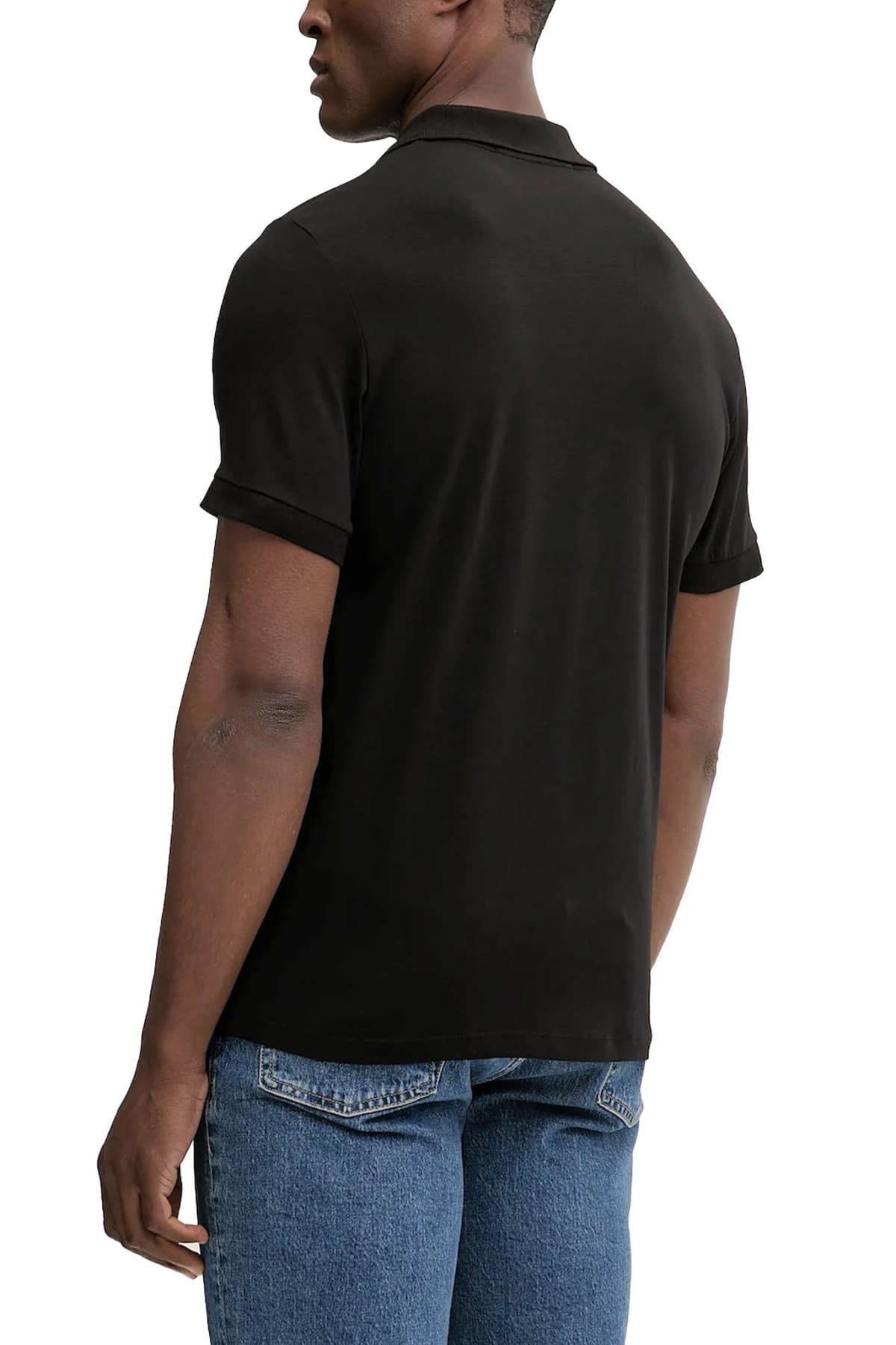 KARL LAGERFELD POLO LOGO ΜΑΥΡΟ