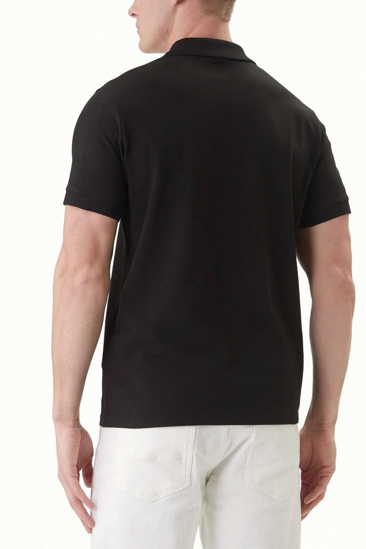 KARL LAGERFELD POLO LOGO ΜΑΥΡΟ