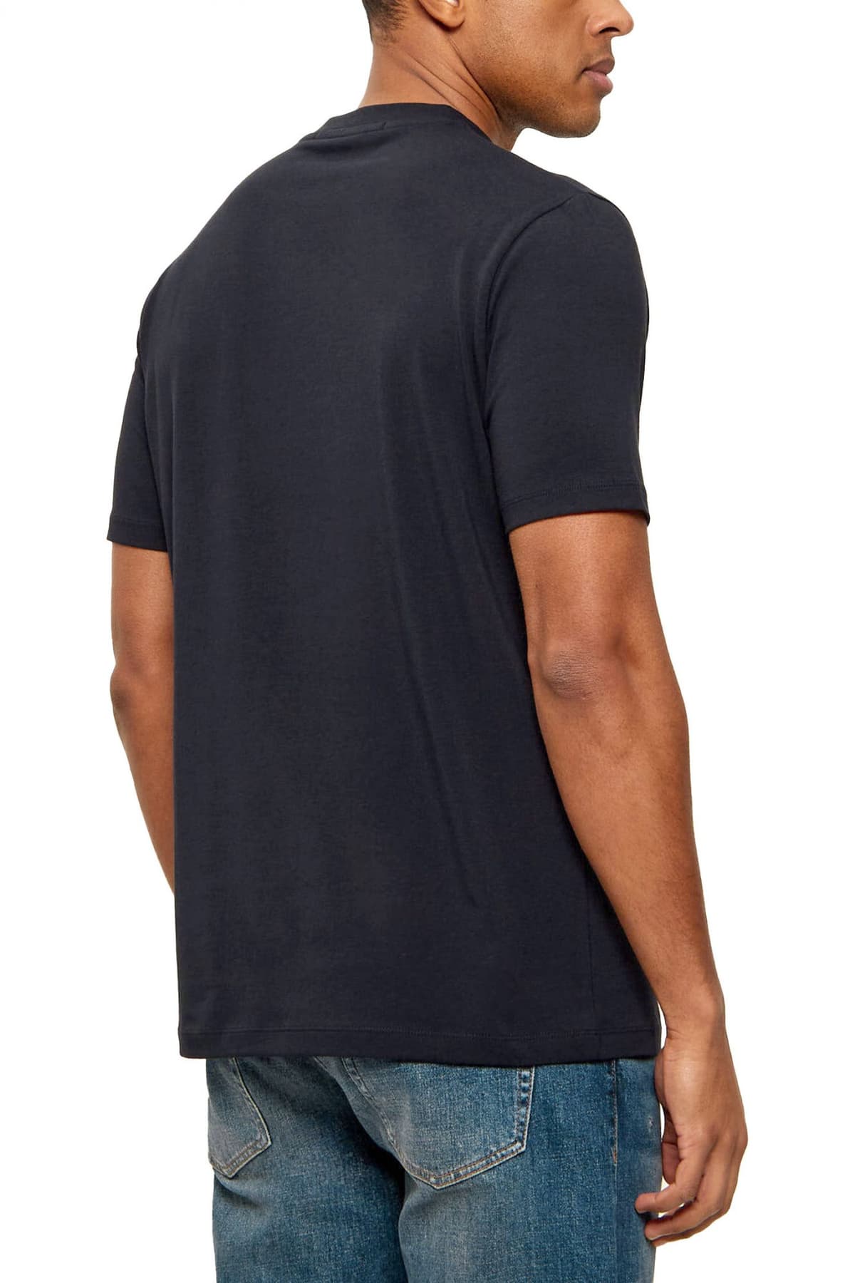 KARL LAGERFELD T-SHIRT LOGO ΜΠΛΕ