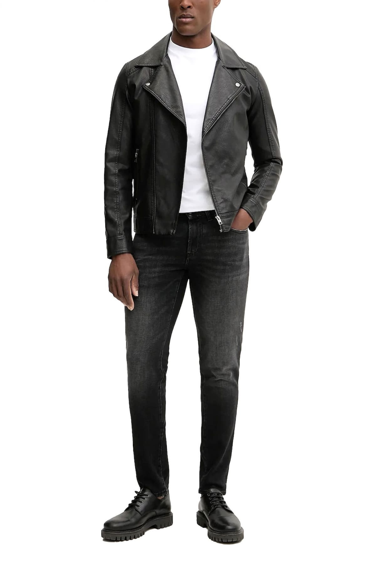 KARL LAGERFELD T-SHIRT CREW NECK LOGO POCKET ΛΕΥΚΟ