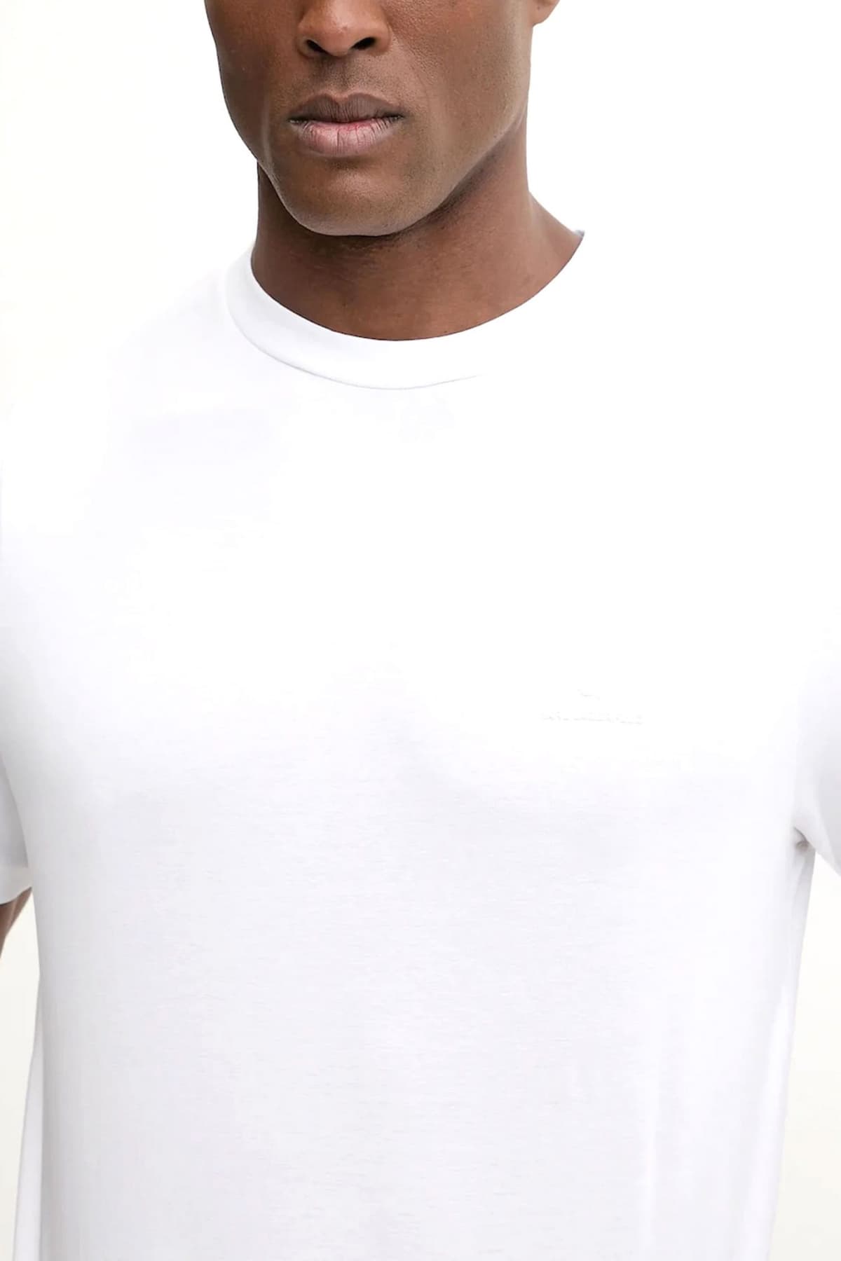 KARL LAGERFELD T-SHIRT CREW NECK LOGO ΛΕΥΚΟ