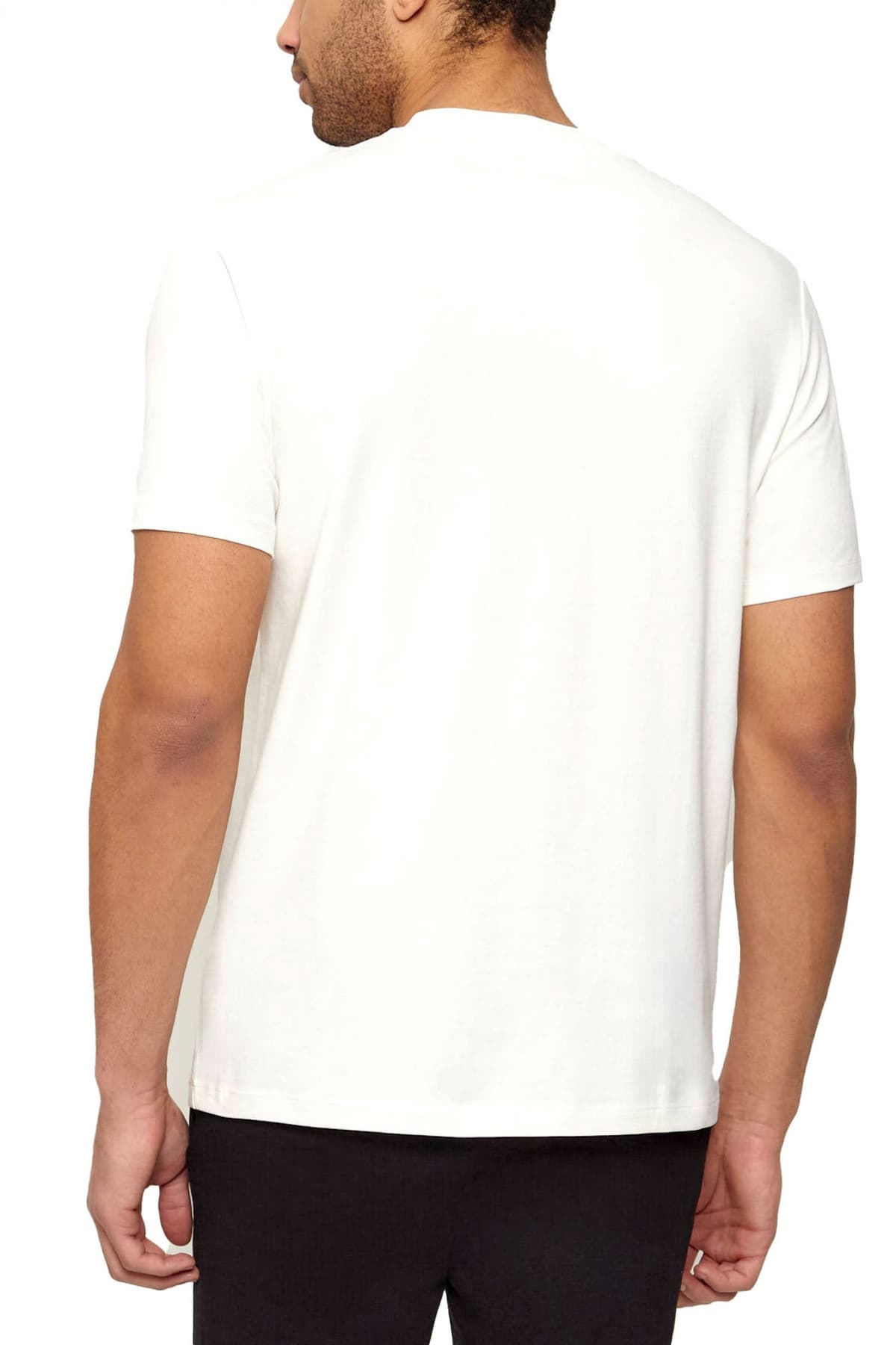 KARL LAGERFELD T-SHIRT CREW NECK BIG LOGO ΥΠΟΛΕΥΚΟ