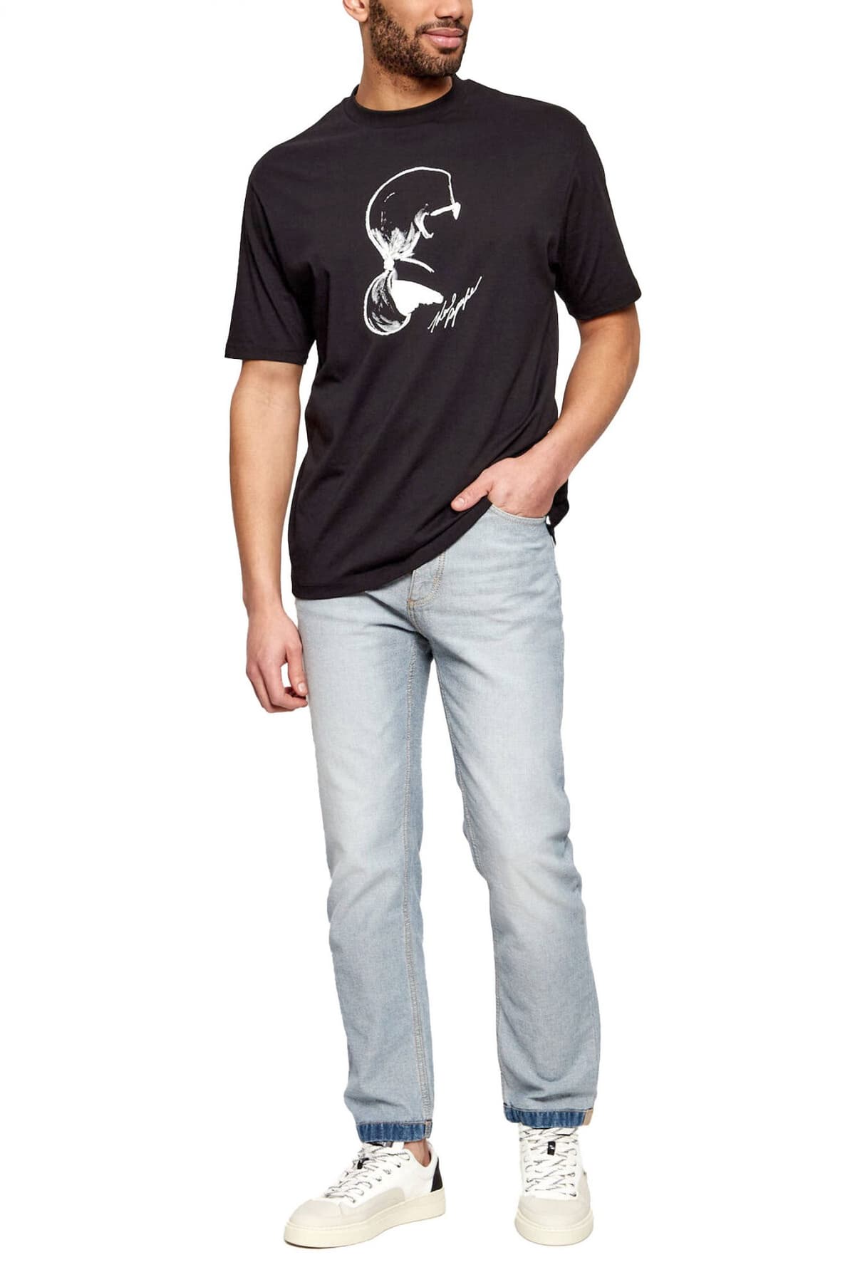 Men's T-Shirts Karl Lagerfeld Black