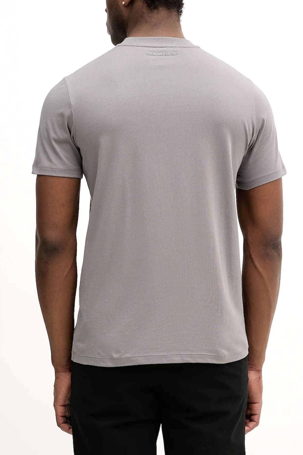 KARL LAGERFELD T-SHIRT LOGO ΓΚΡΙ