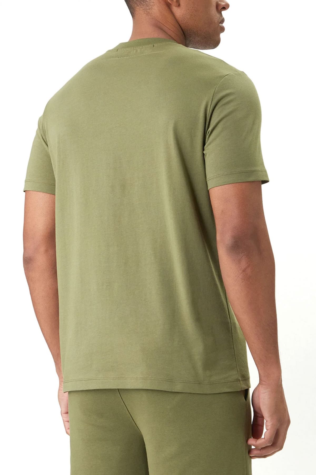 KARL LAGERFELD T-SHIRT CREW NECK LOGO ΧΑΚΙ