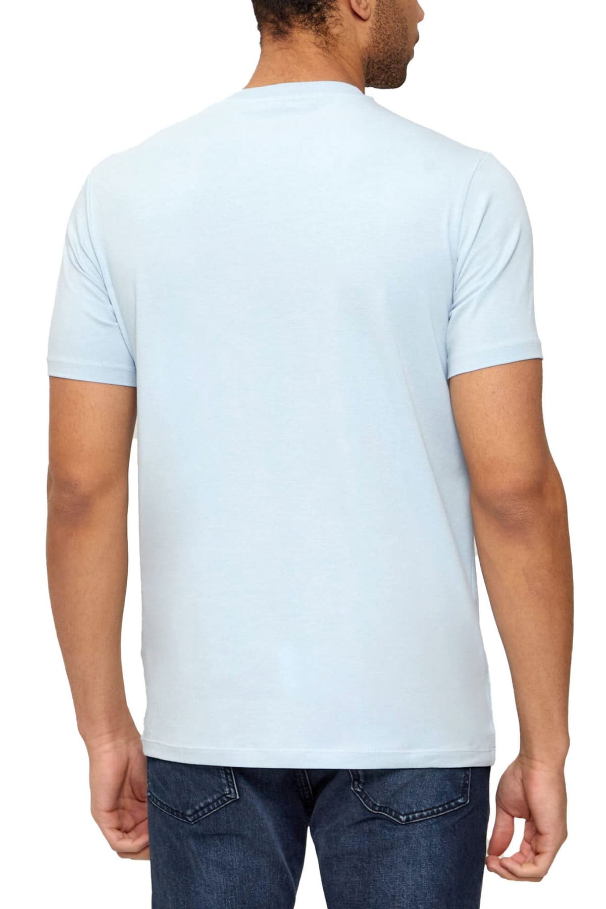 KARL LAGERFELD T-SHIRT CREW NECK LOGO ΣΙΕΛ