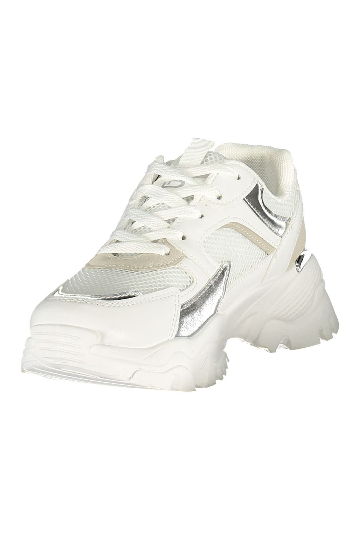 LAURA BIAGIOTTI ΠΑΠΟΥΤΣΙΑ SNEAKERS ΑΣΗΜΙ ΛΕΠΤΟΜΕΡΕΙΕΣ LOGO ΛΕΥΚΟ