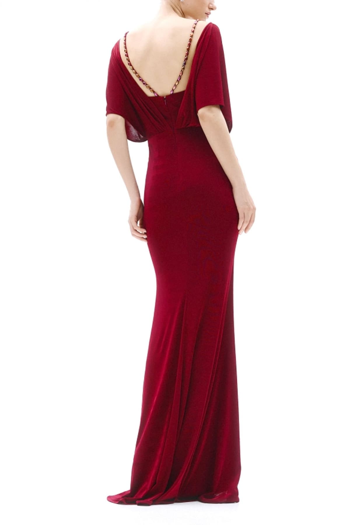 ALLURE EVENING ΦΟΡΕΜΑ MAXI ΑΝΟΙΓΜΑ ΚΑΤΩ ΜΠΟΡΝΤΩ