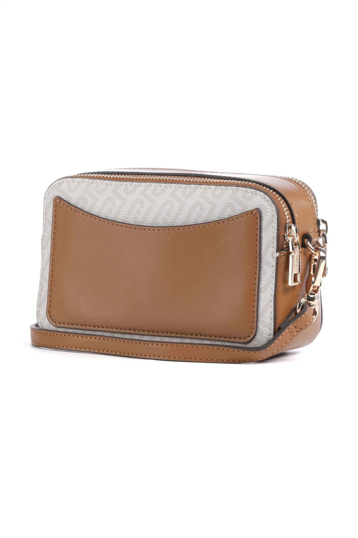 LIU-JO BETTER ΤΣΑΝΤΑ CROSSBODY CAMERA CASE RIDHI CROSSBODY LOGO ΜΕΤΑΛΛΙΚΟ ΚΑΦΕ-ΕΚΡΟΥ