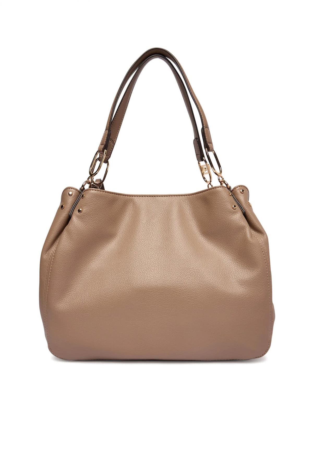 LIU-JO BETTER ΤΣΑΝΤΑ ΩΜΟΥ CIRRY LOGO ΜΕΤΑΛΛΙΚΟ ΑΝΟΙΧΤΟ ΚΑΦΕ