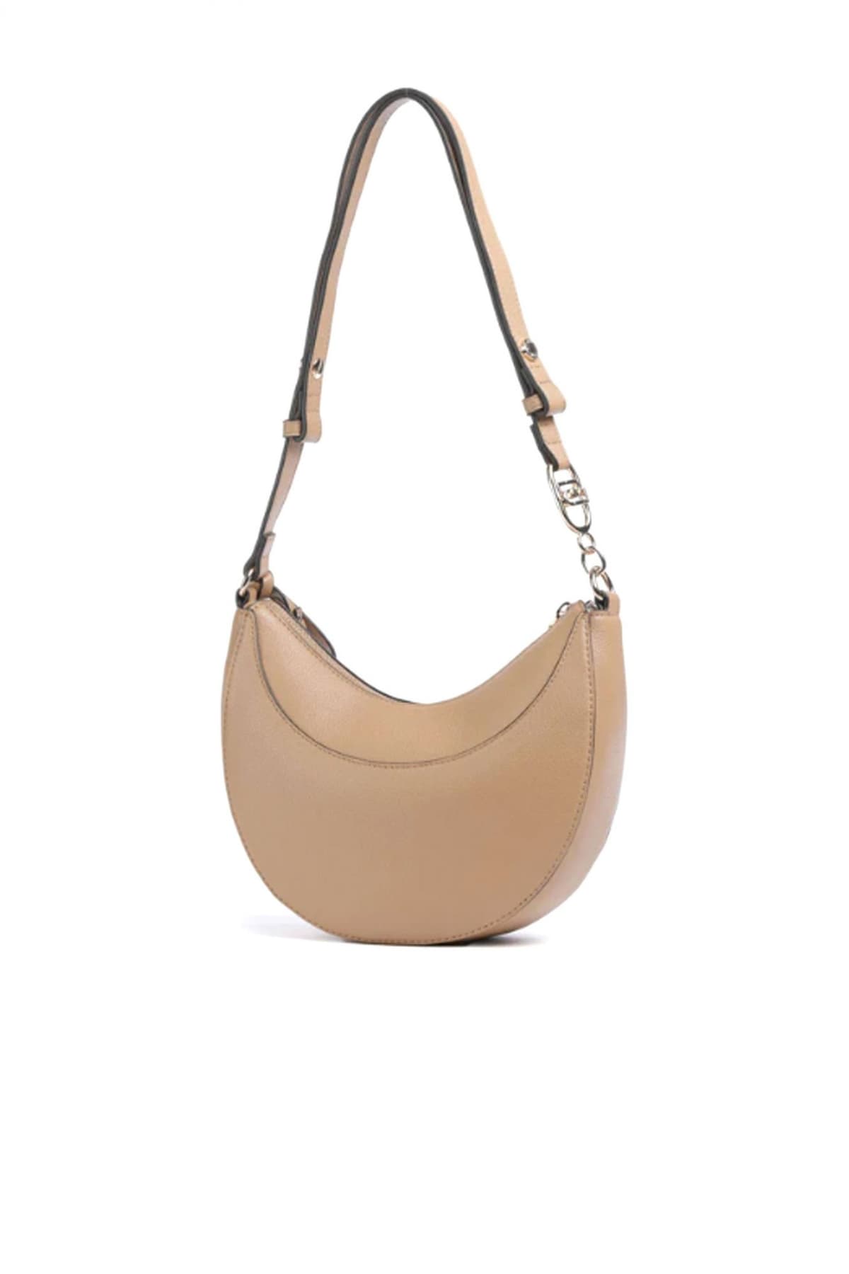 LIU-JO BETTER ΤΣΑΝΤΑ CROSSBODY CIRRY LOGO ΜΕΤΑΛΛΙΚΟ ΚΑΦΕ