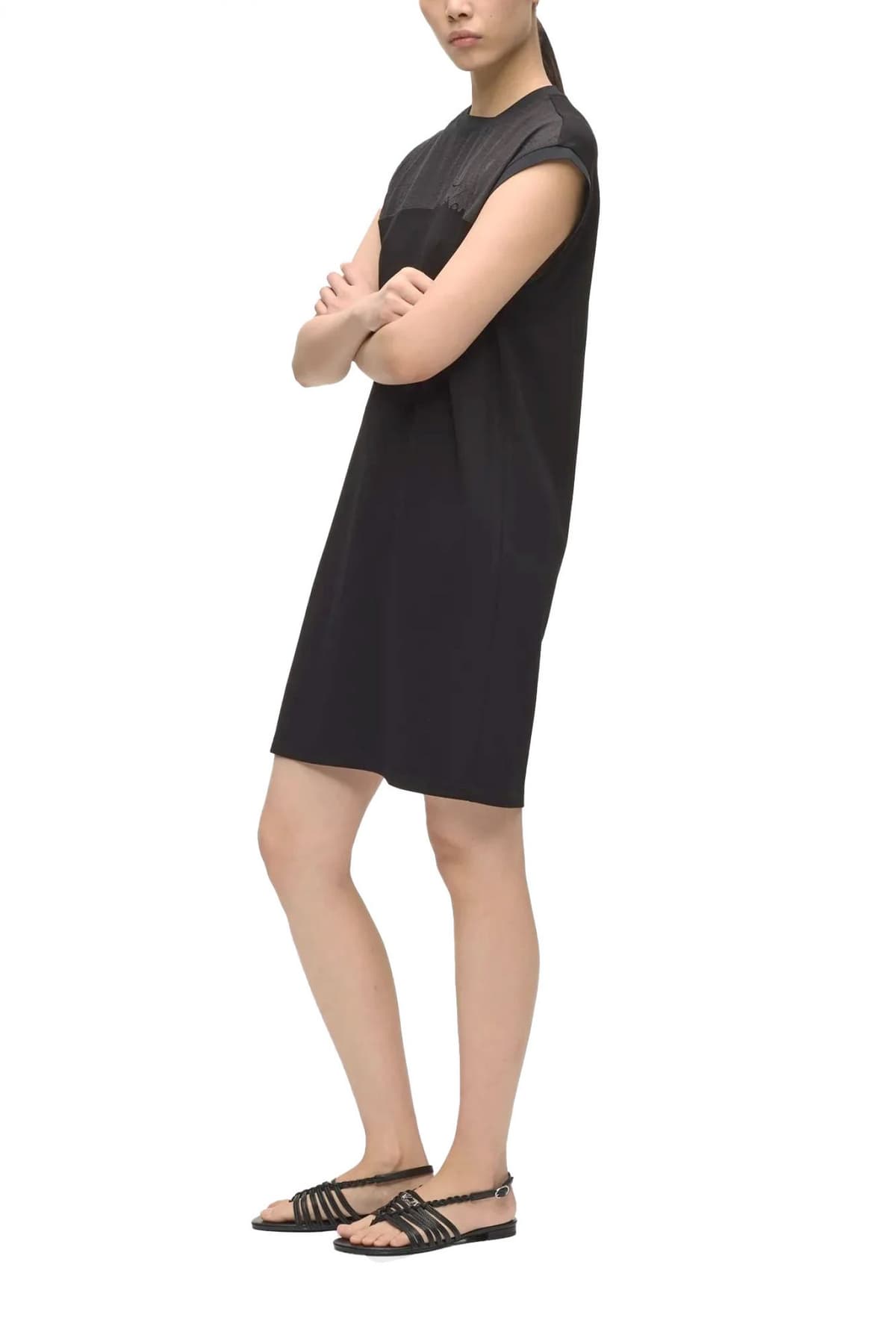 KARL LAGERFELD ΦΟΡΕΜΑ MIDI SIGNAATURE T-SHIRT LOGO ΜΑΥΡΟ