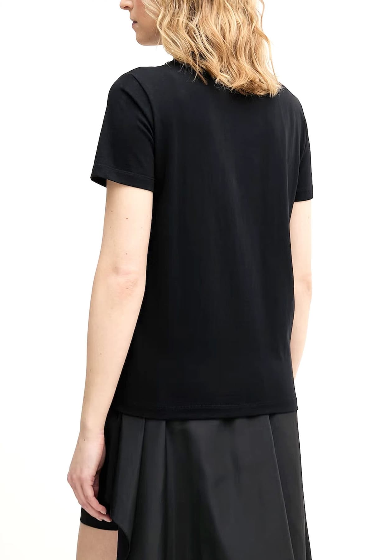 KARL LAGERFELD T-SHIRT EMBELLISHMENT RELAXED FIT ΜΑΥΡΟ