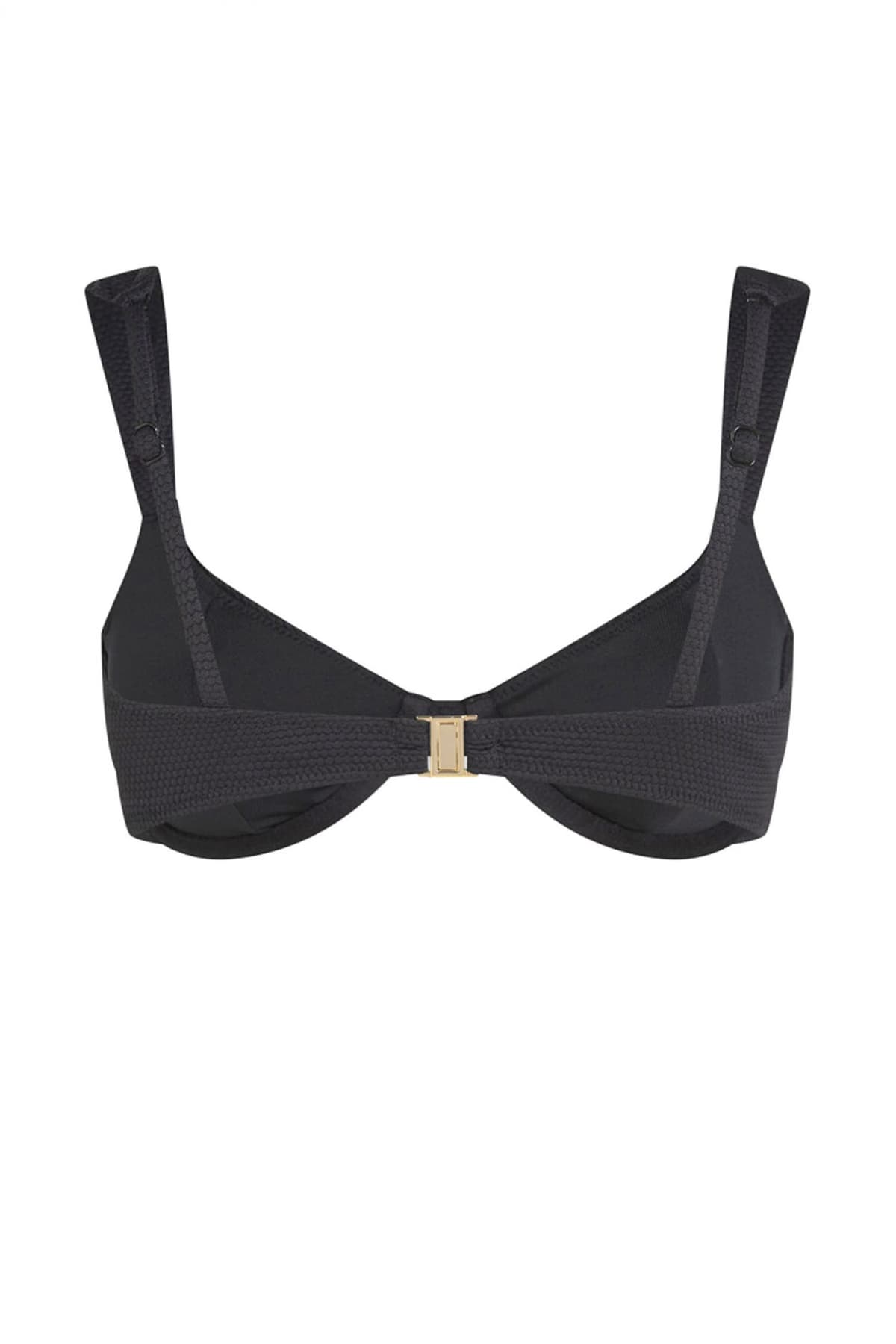 KARL LAGERFELD ΜΑΓΙΩ BIKINI TOP HOTEL UNDERWIRE LOGO ΜΑΥΡΟ