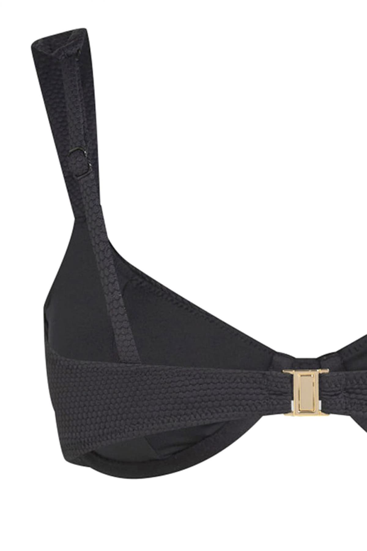 KARL LAGERFELD ΜΑΓΙΩ BIKINI TOP HOTEL UNDERWIRE LOGO ΜΑΥΡΟ