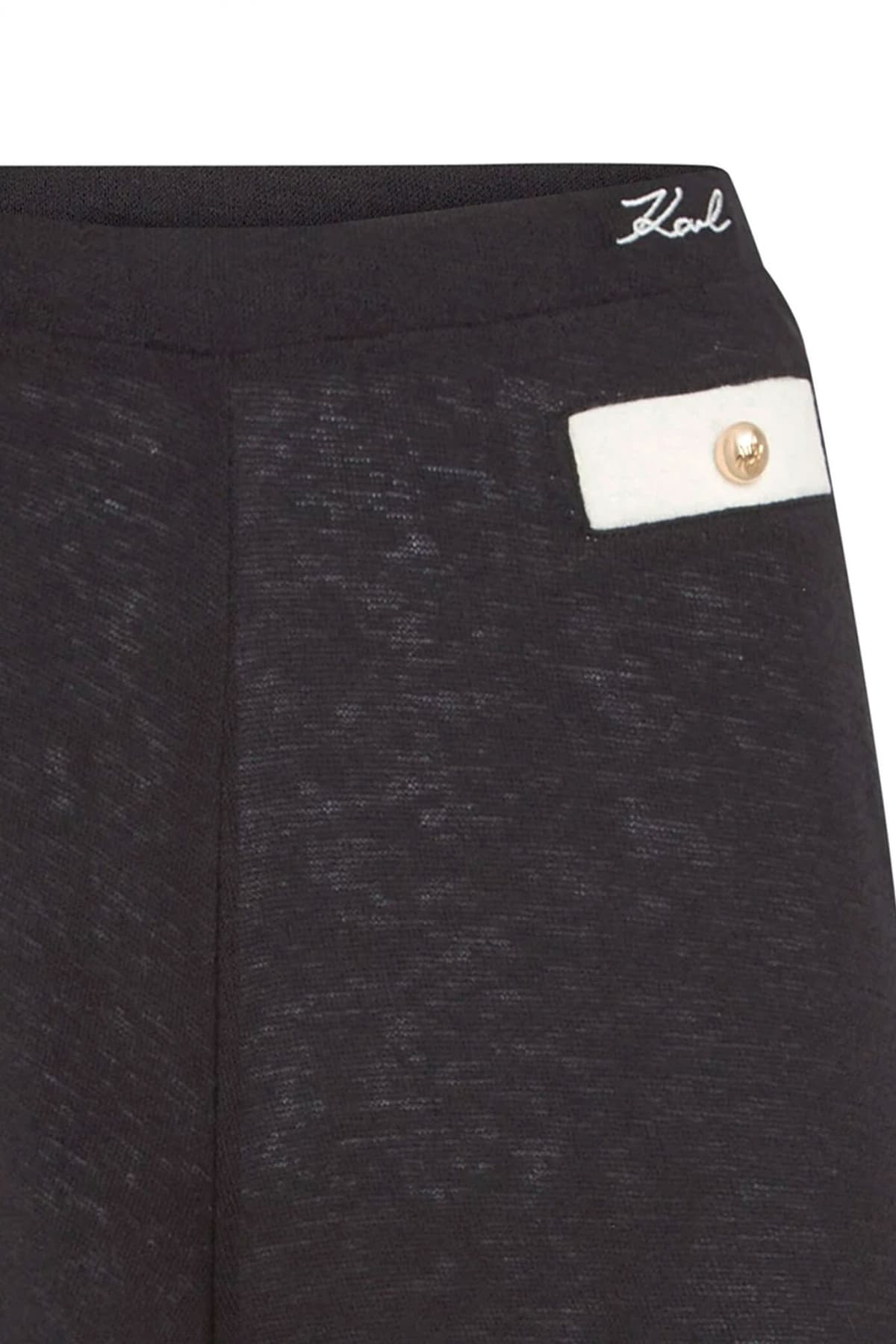 KARL LAGERFELD ΣΟΡΤΣ SIGNATURE C-THRU LOGO ΜΑΥΡΟ