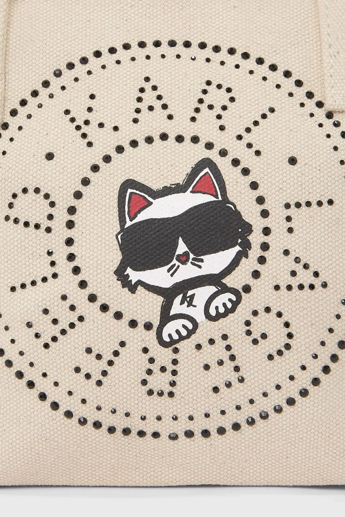 KARL LAGERFELD ΤΣΑΝΤΑ ΧΕΙΡΟΣ/CROSSBODY IKON CHOUP RH SM SHOPPER LOGO ΕΚΡΟΥ