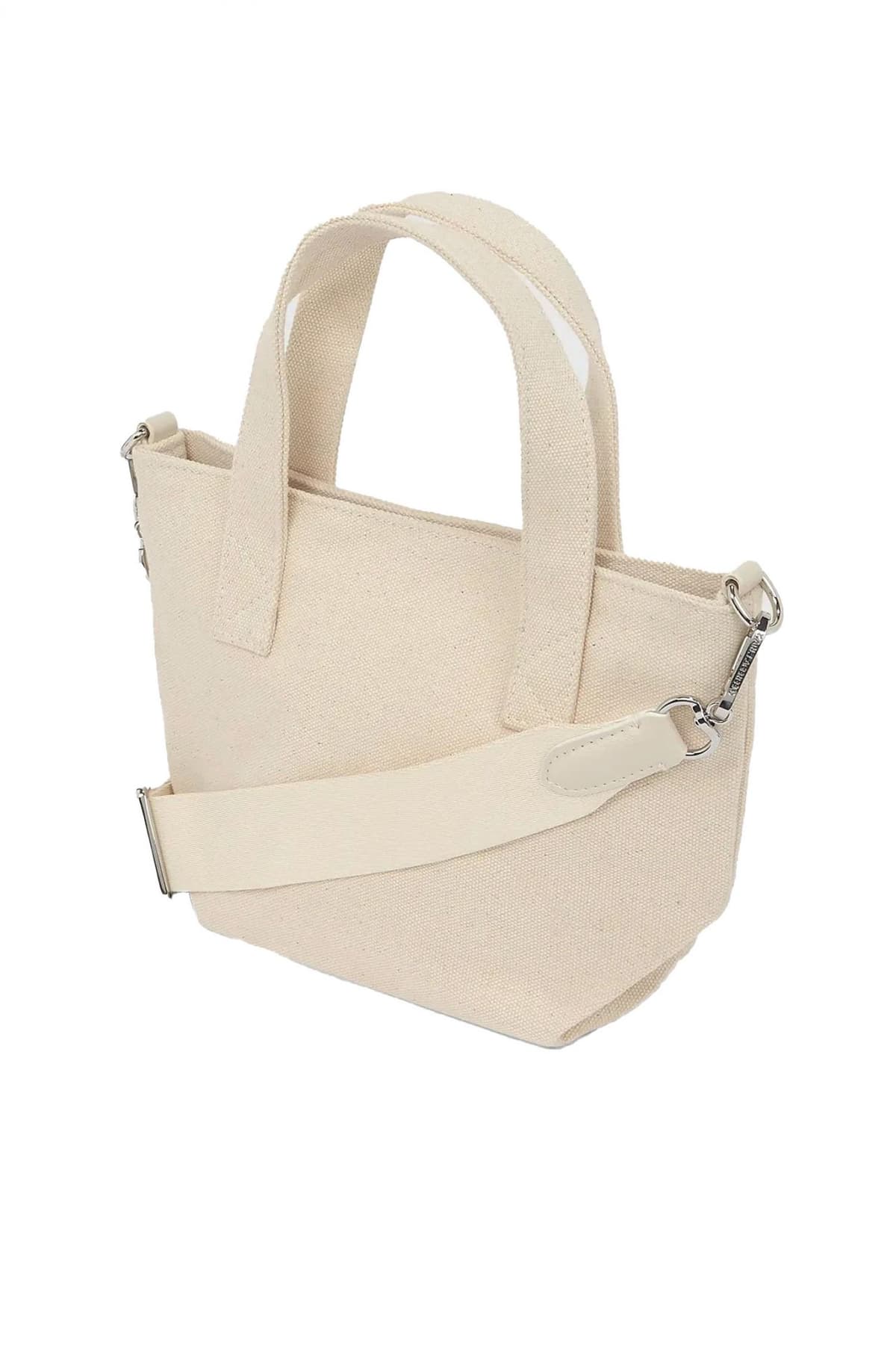 KARL LAGERFELD ΤΣΑΝΤΑ ΧΕΙΡΟΣ/CROSSBODY IKON CHOUP RH SM SHOPPER LOGO ΕΚΡΟΥ