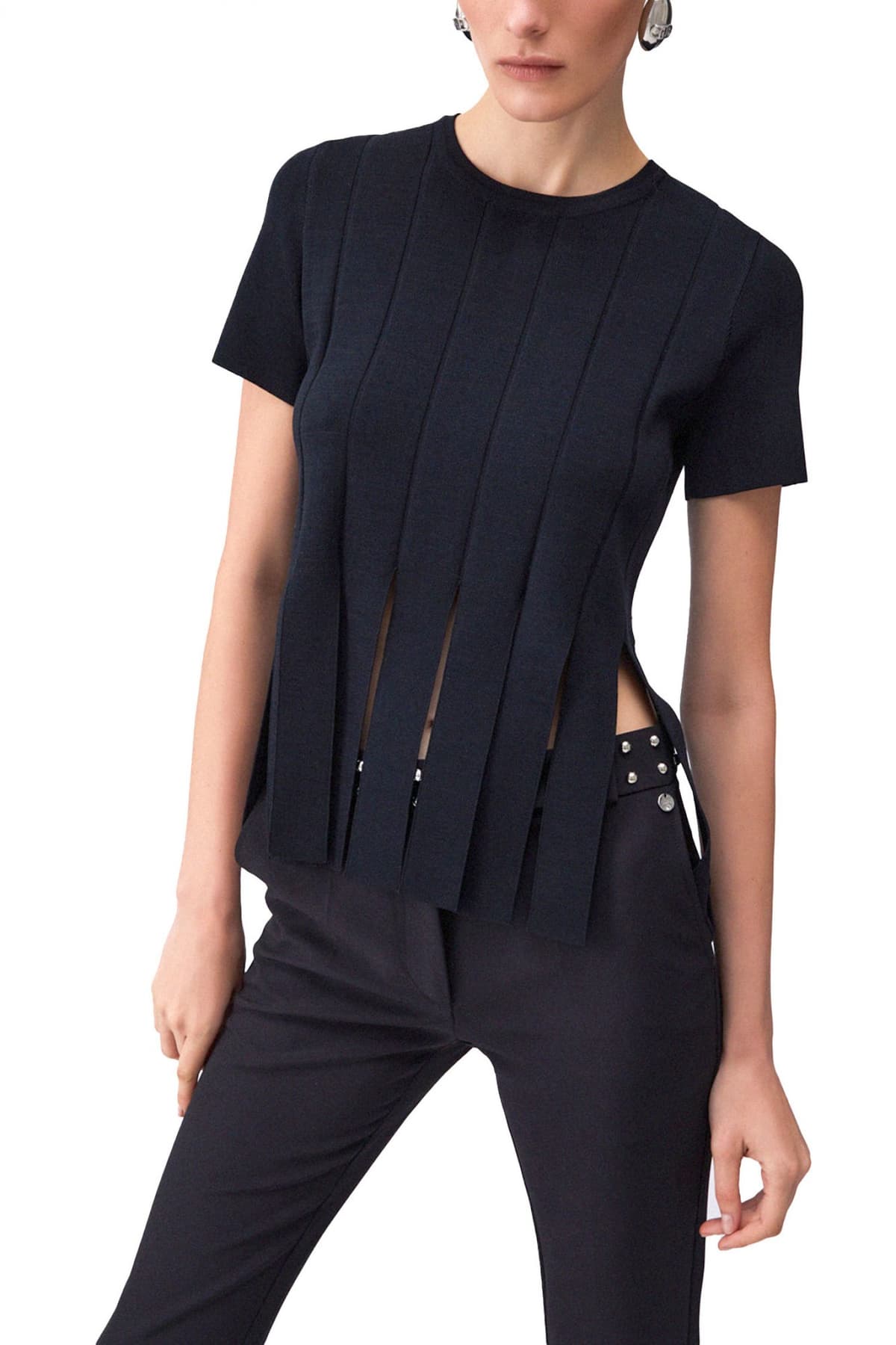 LIU-JO BETTER T-SHIRT ΜΑΥΡΟ