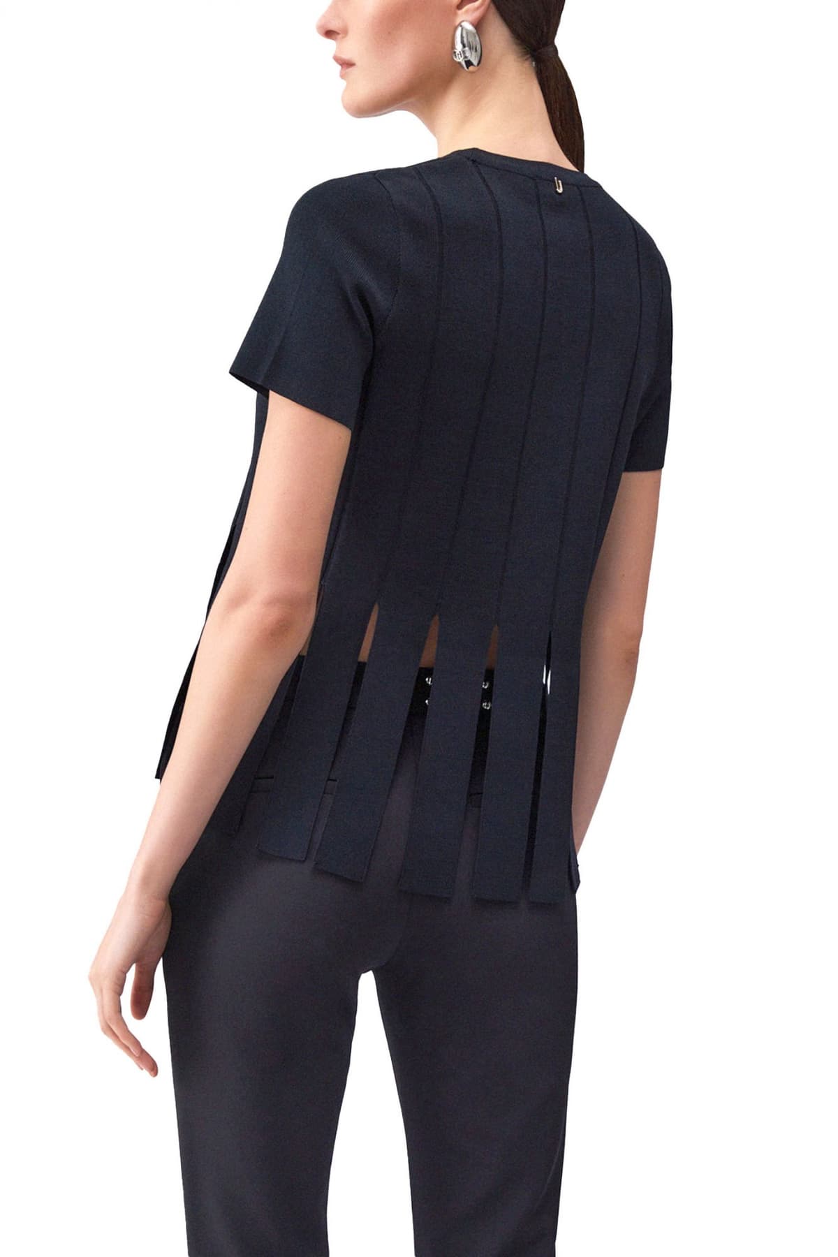 LIU-JO BETTER T-SHIRT ΜΑΥΡΟ