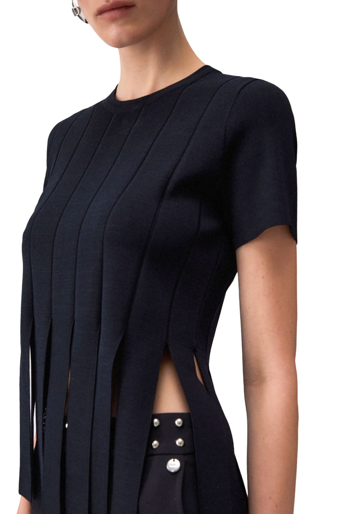 LIU-JO BETTER T-SHIRT ΜΑΥΡΟ