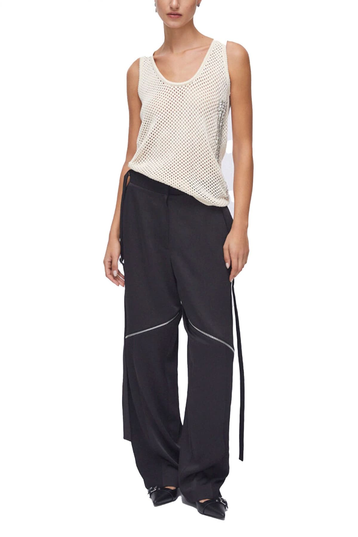 LIU-JO BETTER ΠΛΕΚΤΟ TOP ΔΙΑΤΡΗΤΟ ΚΡΥΣΤΑΛΛΑ ΜΠΕΖ