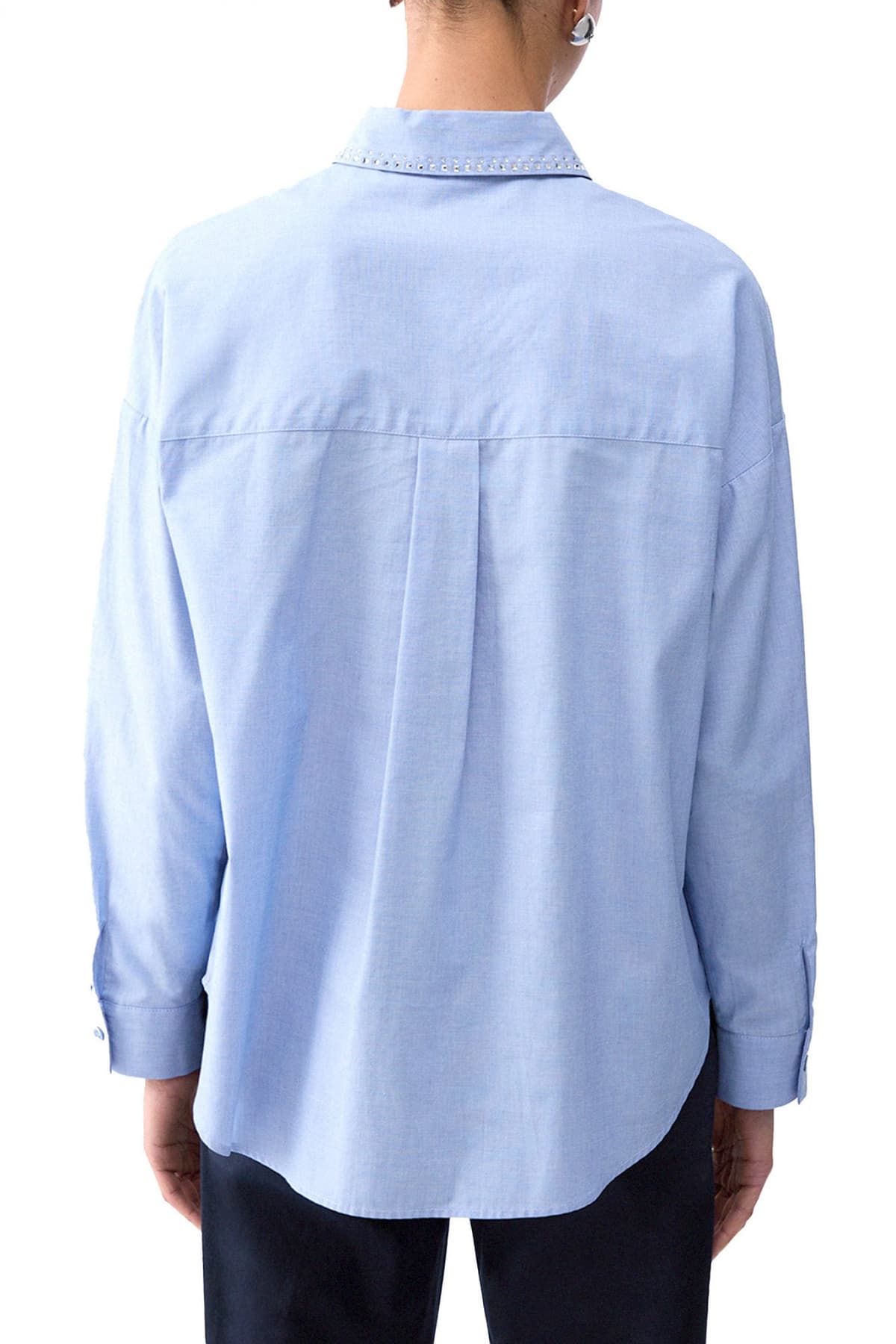 LIU-JO ΠΟΥΚΑΜΙΣΟ ALL OVER ΣΤΡΑΣ ΣΙΕΛ