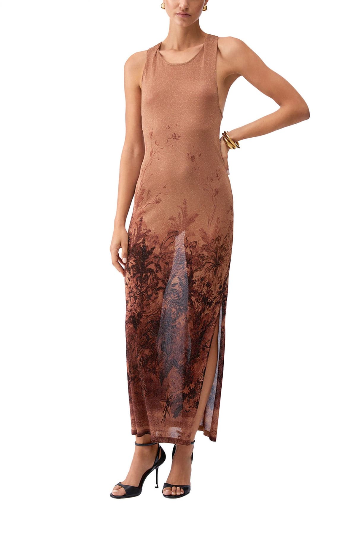 LIU-JO ΦΟΡΕΜΑ MAXI ΑΝΟΙΓΜΑ ΚΑΤΩ ΚΑΦΕ