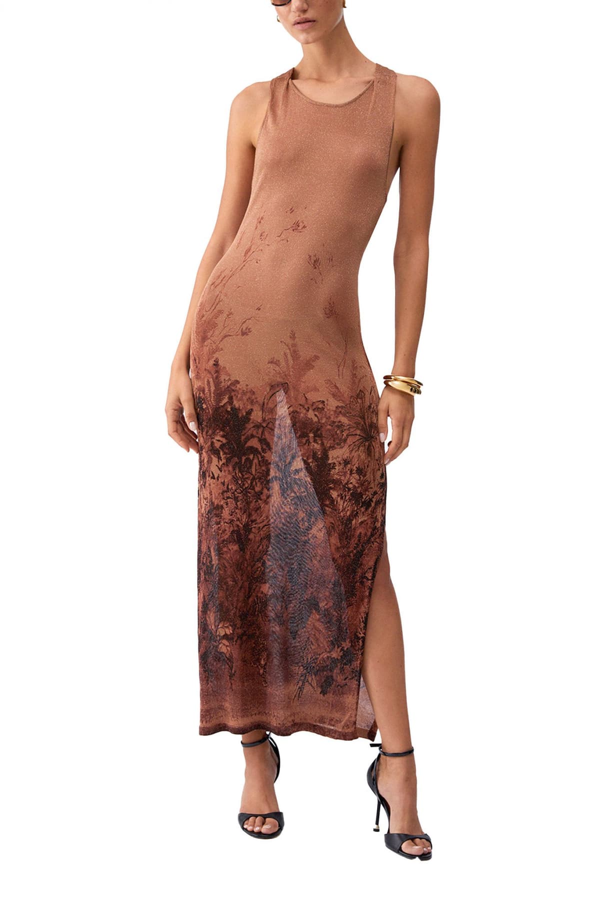 LIU-JO ΦΟΡΕΜΑ MAXI ΑΝΟΙΓΜΑ ΚΑΤΩ ΚΑΦΕ