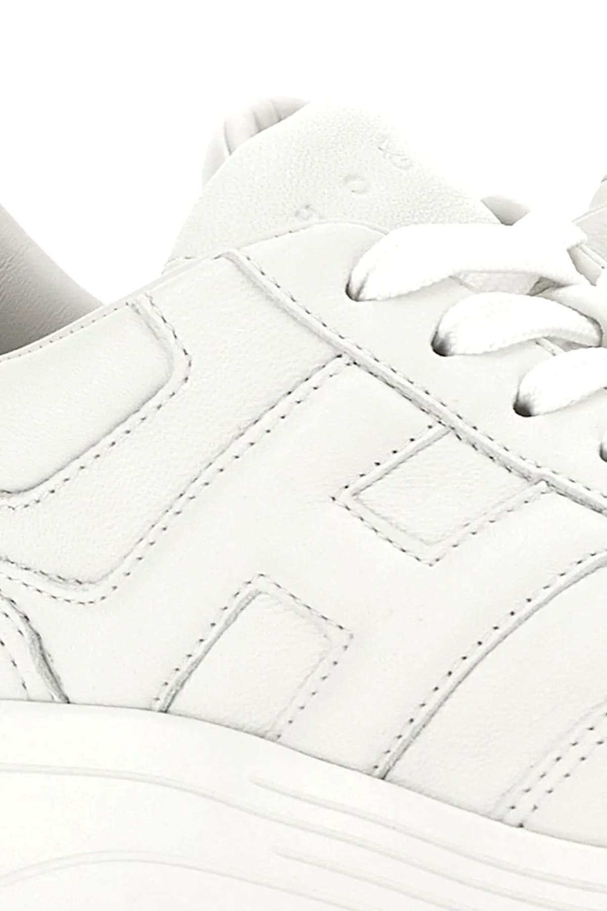 HOGAN ΠΑΠΟΥΤΣΙΑ SNEAKERS HYPERLIGHT ALLACCIATO H ΔΕΡΜΑ ΛΕΥΚΟ