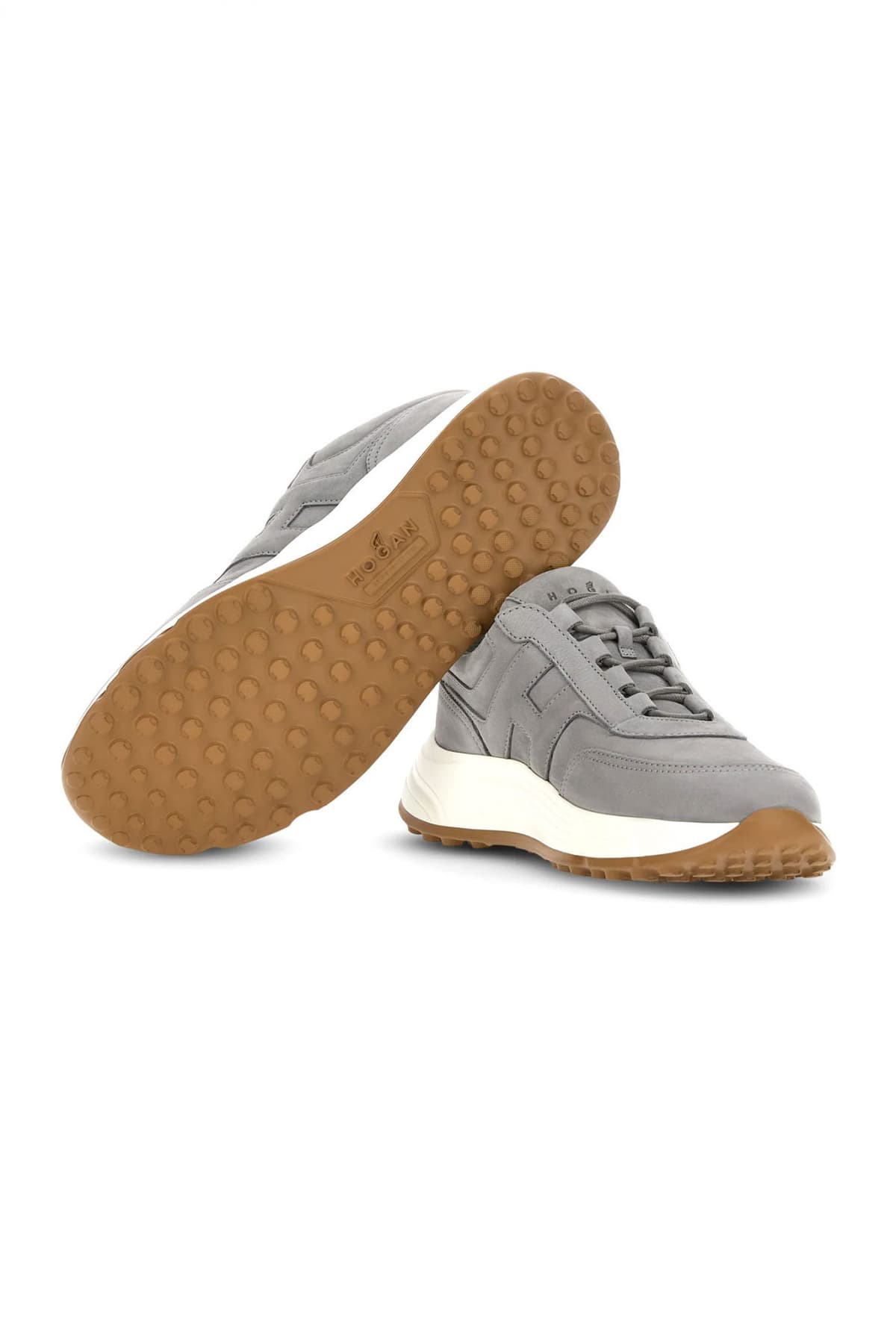 HOGAN ΠΑΠΟΥΤΣΙΑ SNEAKERS HYPERLIGHT SLIP ON H ΓΚΡΙ