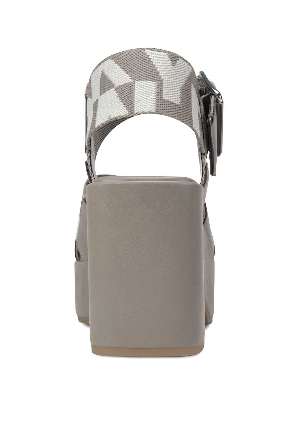 DKNY ΠΑΠΟΥΤΣΙΑ ΠΕΔΙΛΑ MAKARIO PLATFORM S LOGO ΓΚΡΙ-ΚΑΦΕ