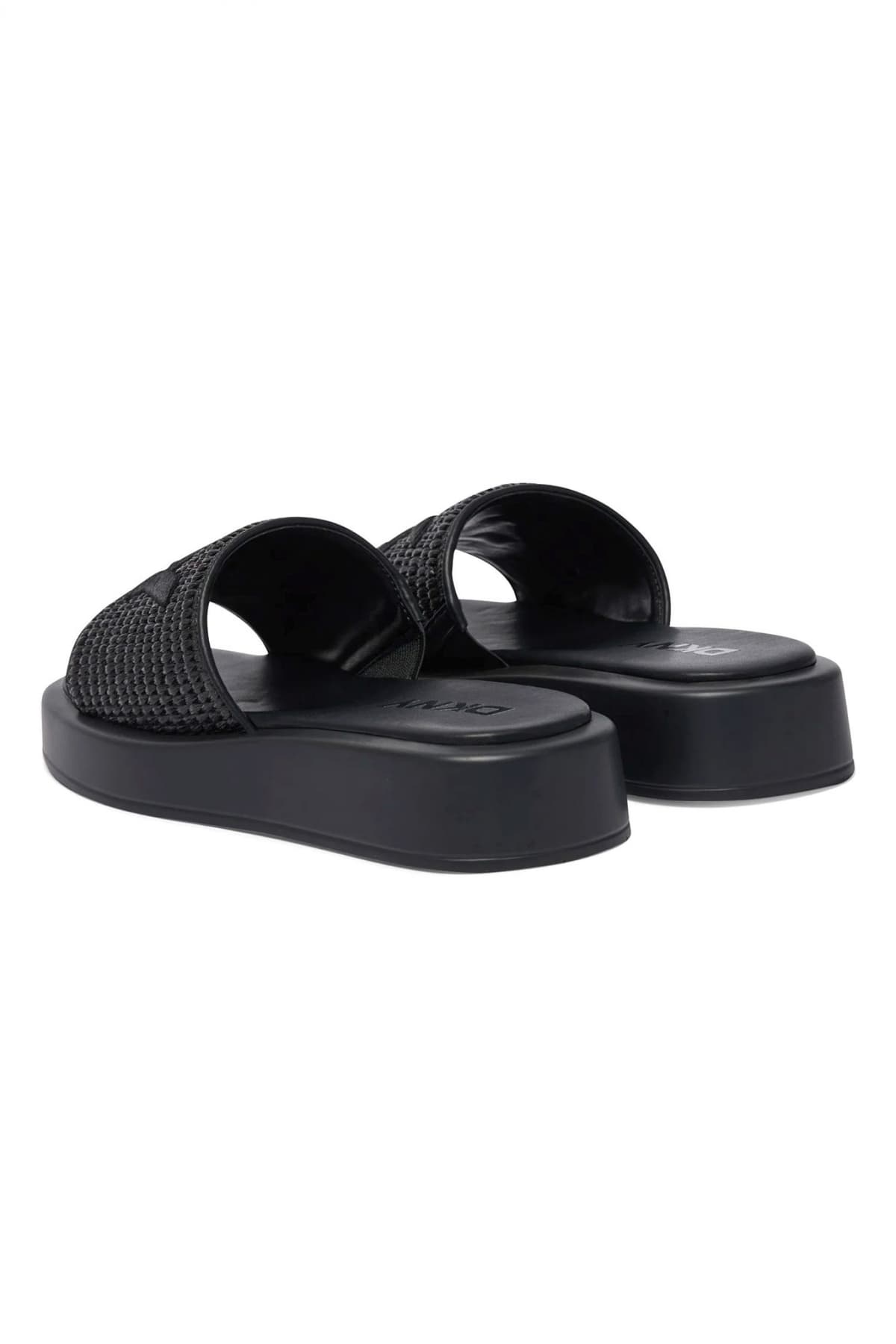 DKNY ΠΑΠΟΥΤΣΙΑ ΠΑΝΤΟΦΛΕΣ ONDARA PLATFORM SL LOGO ΜΑΥΡΟ