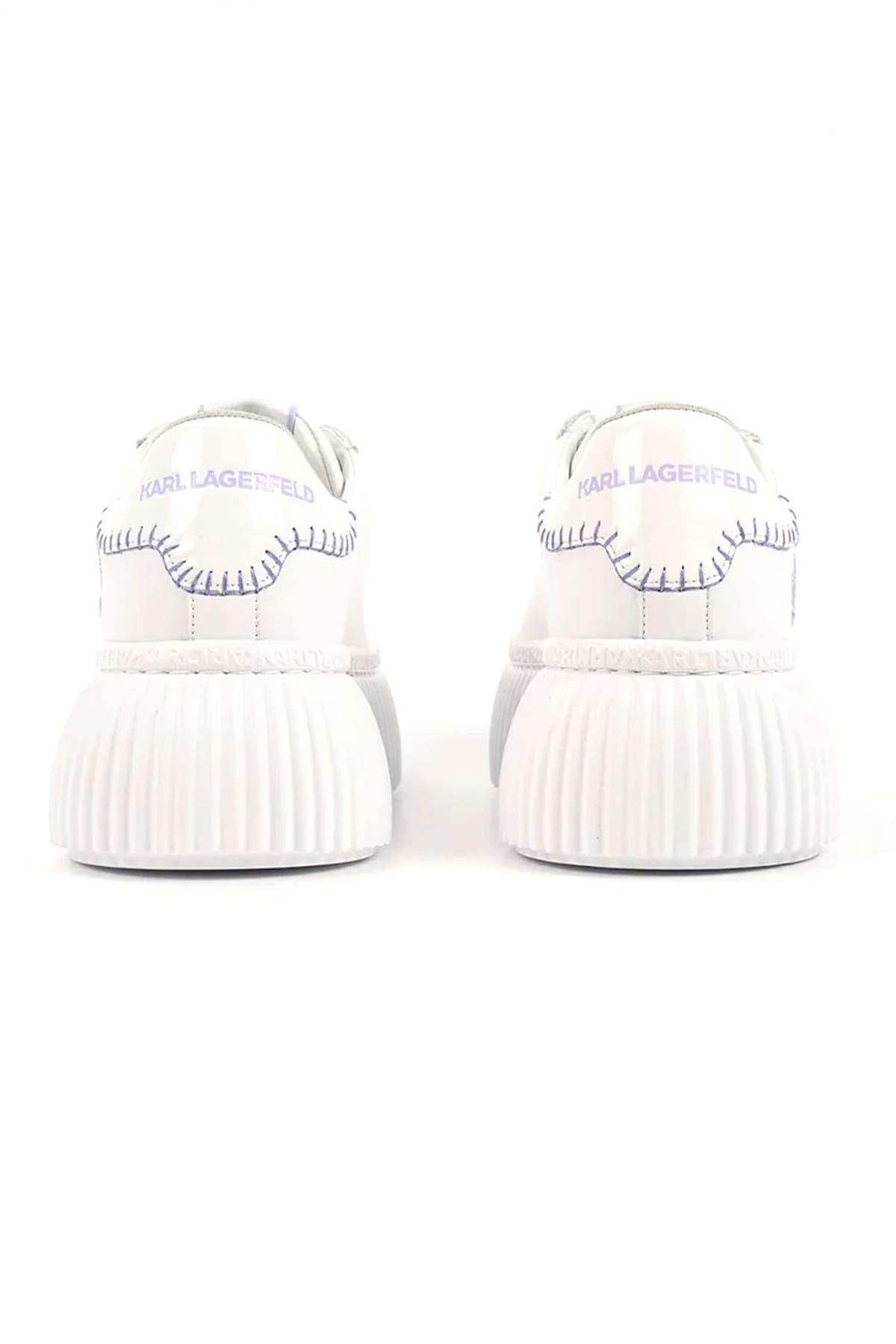 KARL LAGERFELD ΠΑΠΟΥΤΣΙΑ SNEAKERS KREEPER LO ANAΓΛΥΦΟ LOGO ΛΕΥΚΟ/ΛΙΛΑ