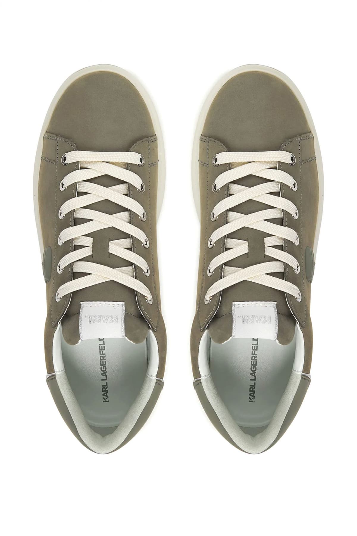 KARL LAGERFELD ΠΑΠΟΥΤΣΙΑ SNEAKERS KAPRI MENS KARL NFT RELIEF LO LACE ΧΑΚΙ