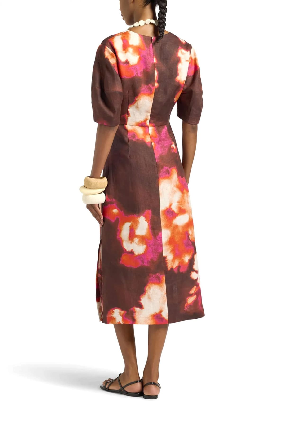 LIVIANA CONTI ΦΟΡΕΜΑ MIDI ΑΝΟΙΓΜΑ ΜΠΡΟΣΤΑ ΑΝΟΙΓΜΑΤΑ ΚΑΤΩ ΠΟΛΥΧΡΩΜΟ