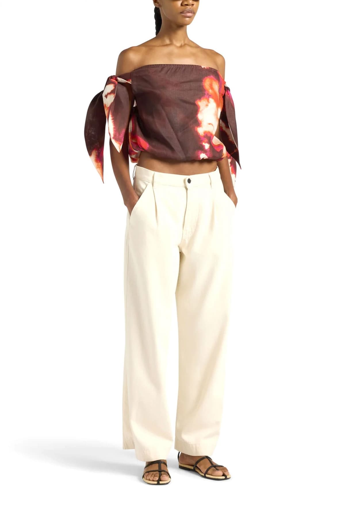 LIVIANA CONTI TOP CROPPED ΔΕΣΙΜΟ ΩΜΟΥΣ ΠΟΛΥΧΡΩΜΟ