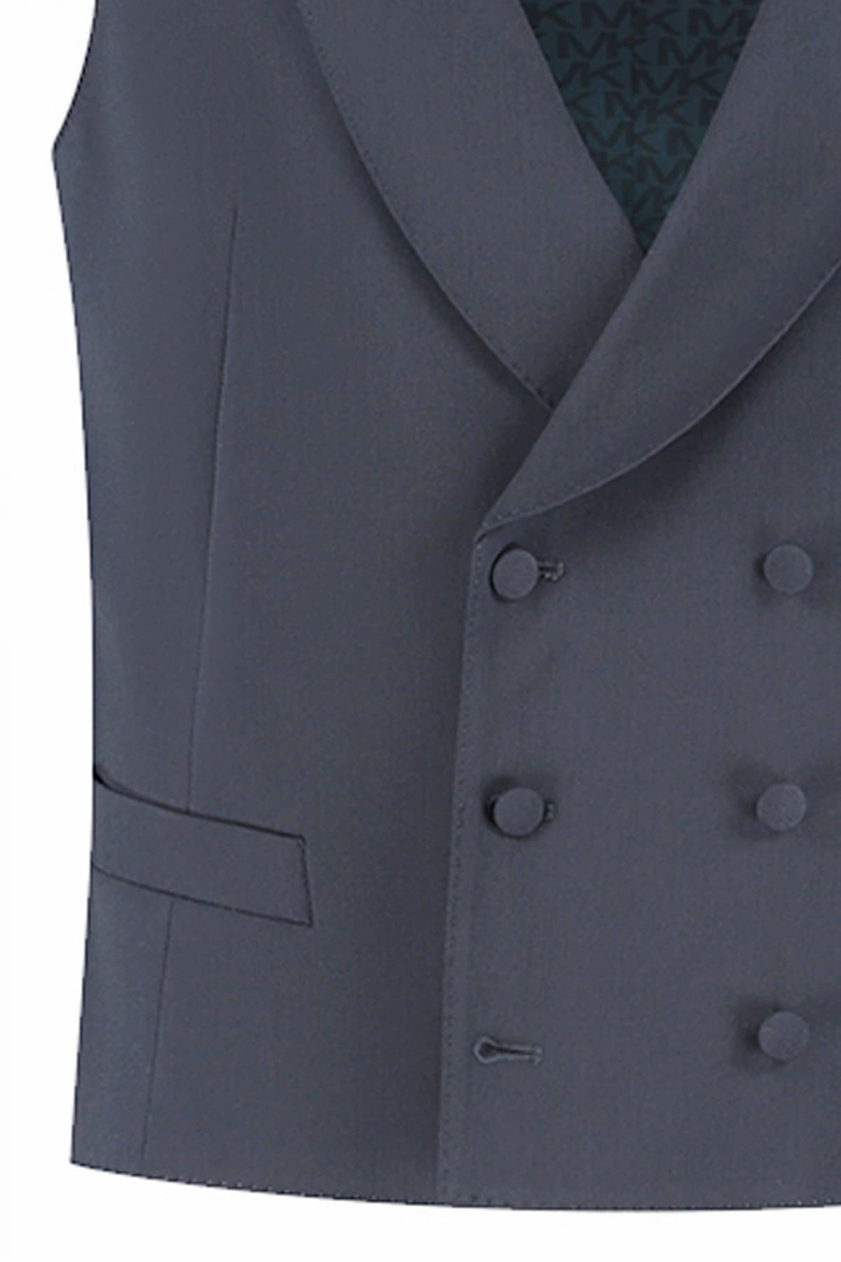 MICHAEL KORS ΓΙΛΕΚΟ ΚΟΥΣΤΟΥΜΙΟΥ DOUBLE BREASTED VEST ΜΠΛΕ