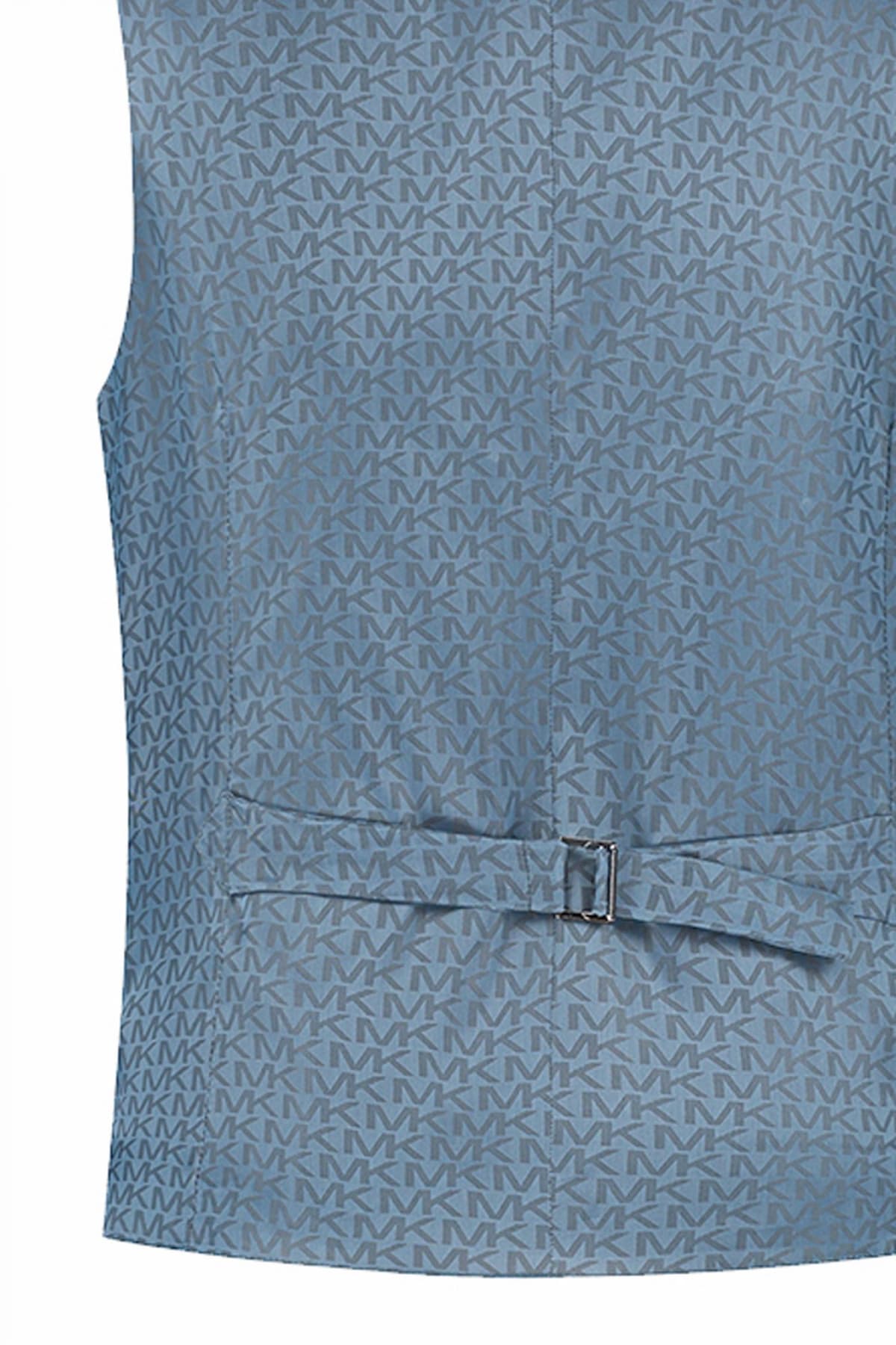 MICHAEL KORS ΓΙΛΕΚΟ ΚΟΥΣΤΟΥΜΙΟΥ DOUBLE BREASTED VEST ΜΠΛΕ