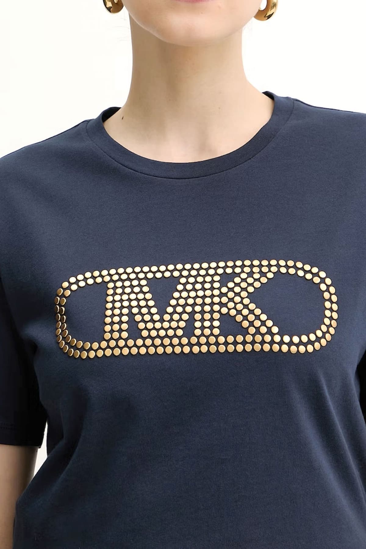 MICHAEL KORS T-SHIRT LOGO ΤΡΟΥΚΣ ΜΠΛΕ