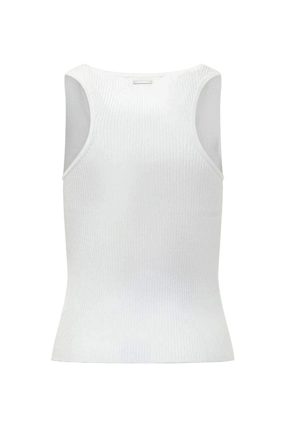 MICHAEL KORS TANK TOP RIBBED ΛΕΥΚΟ