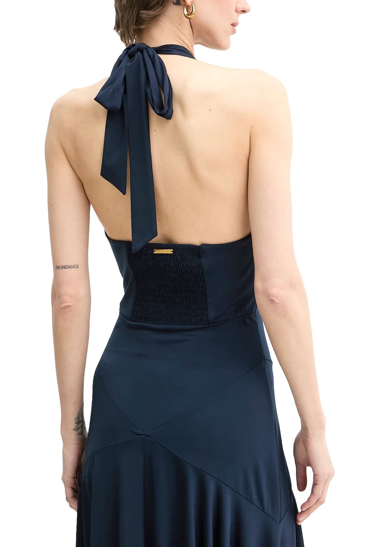 MICHAEL KORS ΦΟΡΕΜΑ MIDI ΔΕΣΙΜΟ ΛΑΙΜΟ ΑΝΟΙΓΜΑ ΠΛΑΤΗ ΜΠΛΕ