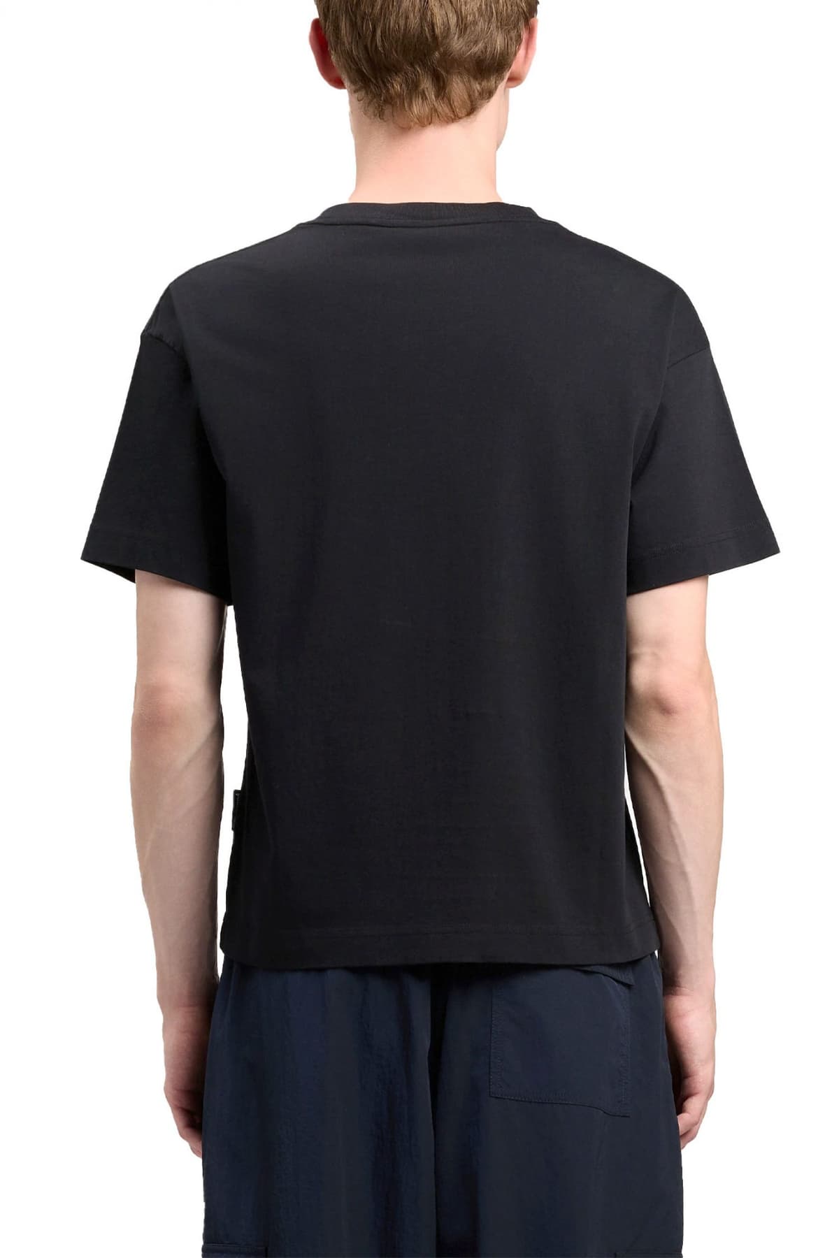 PALM ANGELS T-SHIRT CURVED LOGO REGULAR TEE ΜΑΥΡΟ