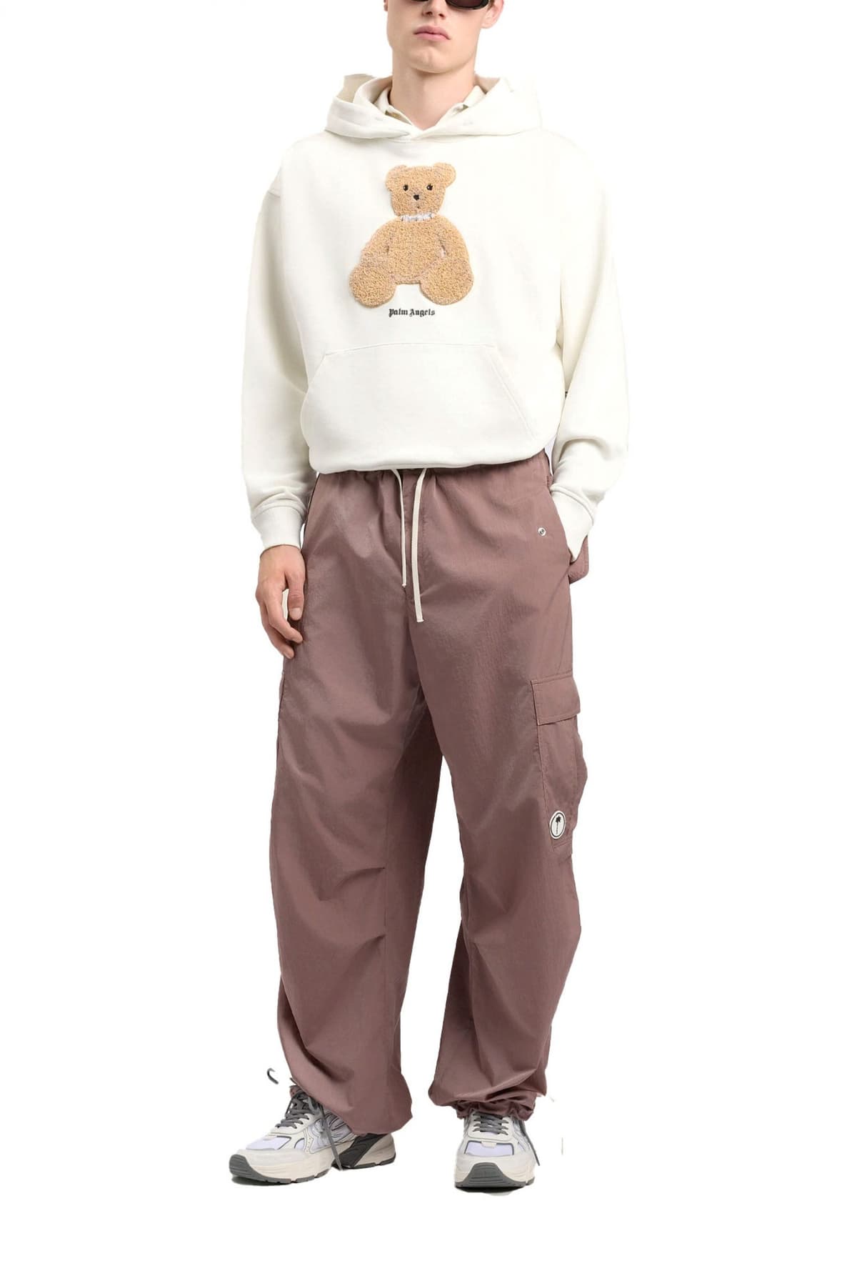 PALM ANGELS ΦΟΥΤΕΡ HOODIE BEAR REGULAR ΛΕΥΚΟ