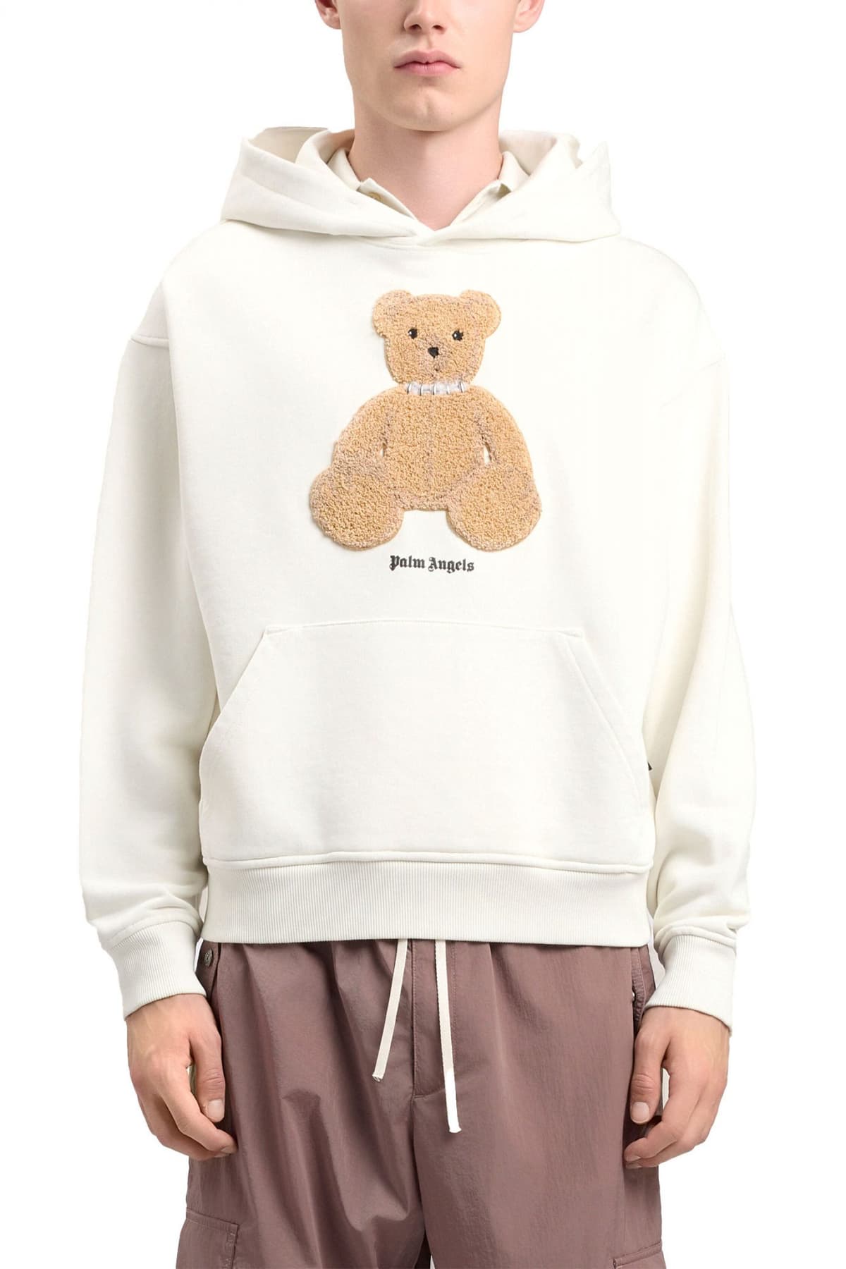 PALM ANGELS ΦΟΥΤΕΡ HOODIE BEAR REGULAR ΛΕΥΚΟ