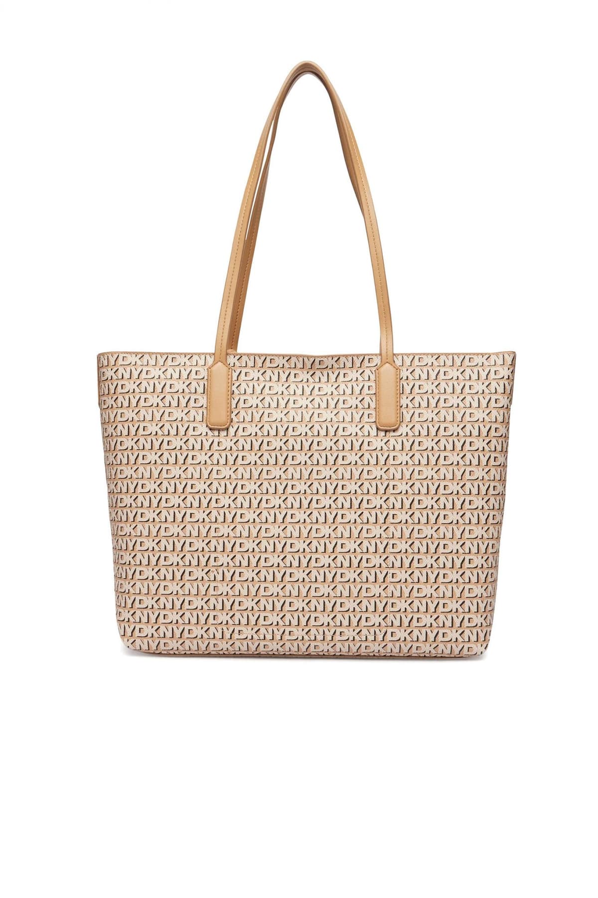 DKNY ΤΣΑΝΤΑ ΩΜΟΥ SAIGE TOTE ALL OVER LOGO ΕΠΙΠΡΟΣΘΕΤΟ ΤΣΑΝΤΑΚΙ ΜΠΕΖ