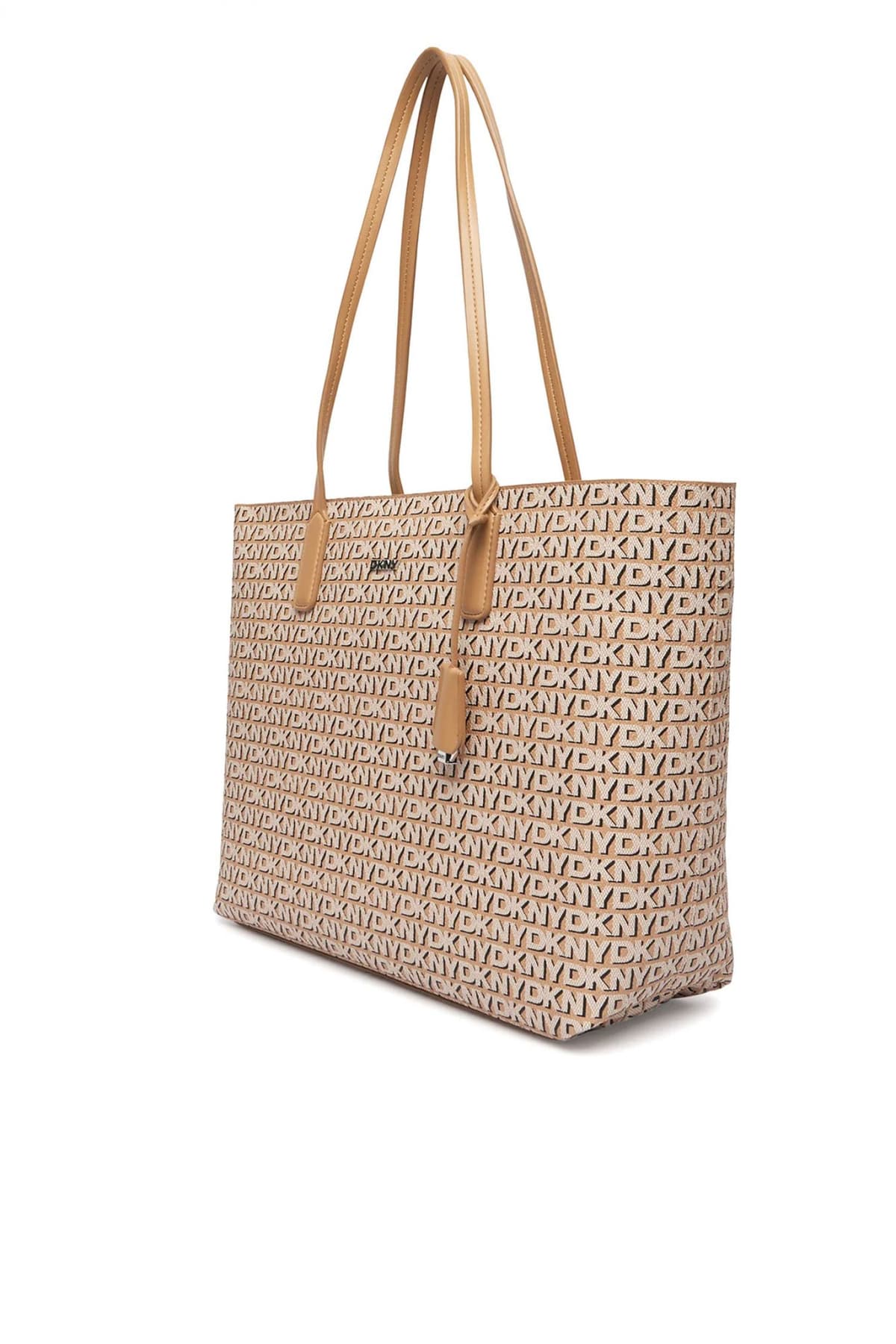 DKNY ΤΣΑΝΤΑ ΩΜΟΥ SAIGE TOTE ALL OVER LOGO ΕΠΙΠΡΟΣΘΕΤΟ ΤΣΑΝΤΑΚΙ ΜΠΕΖ