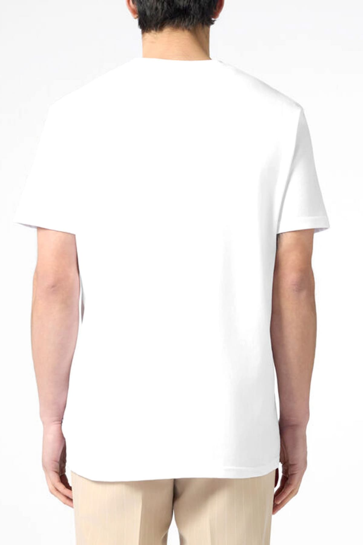 PHILLIP PLEIN T-SHIRT SKULL LOGO LINE ΛΕΥΚΟ